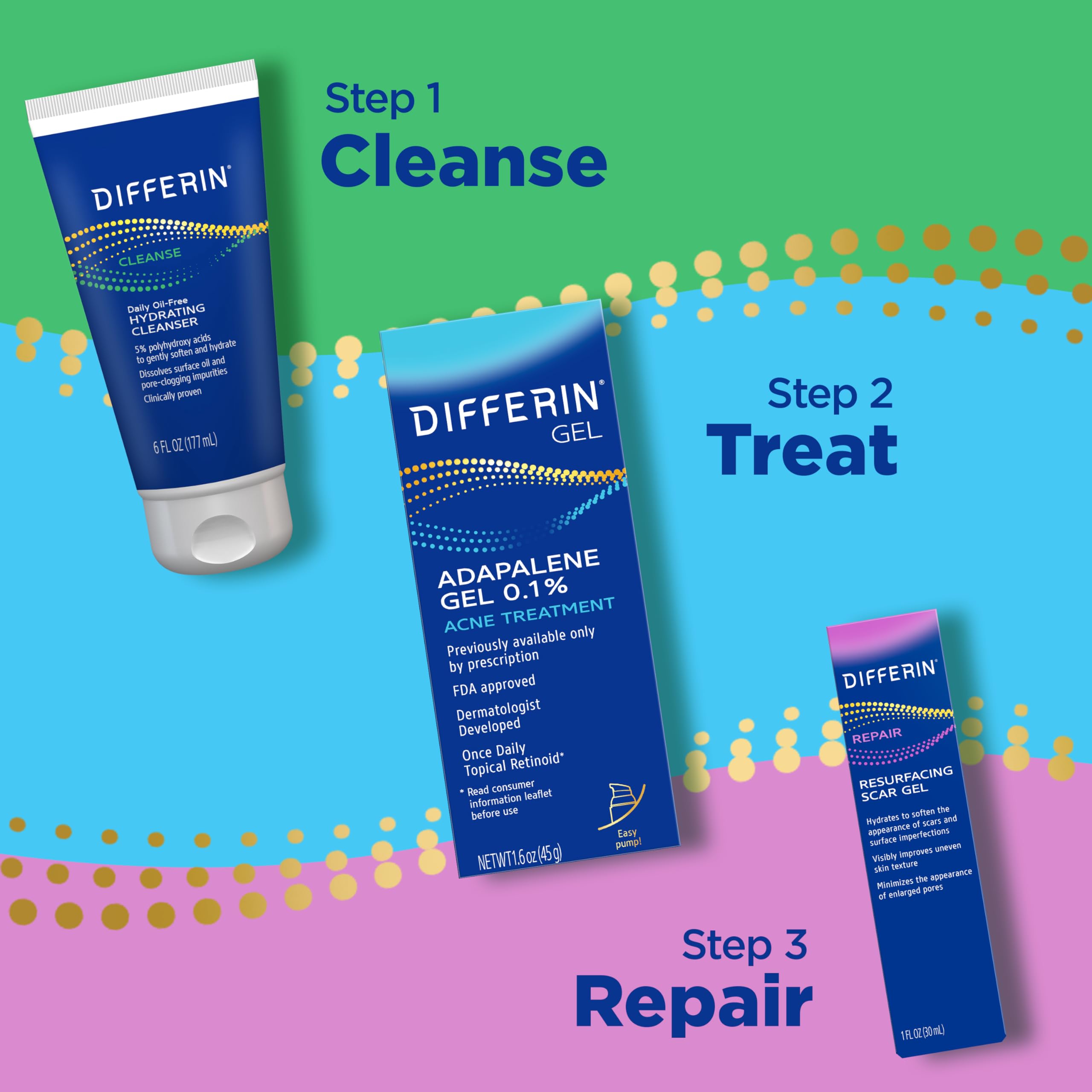 Fragrance-free non-comedogenic dermatologist-tested gel