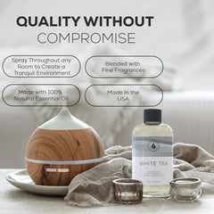 Diffuser refill oil for ultrasonic reed diffusers and room spray