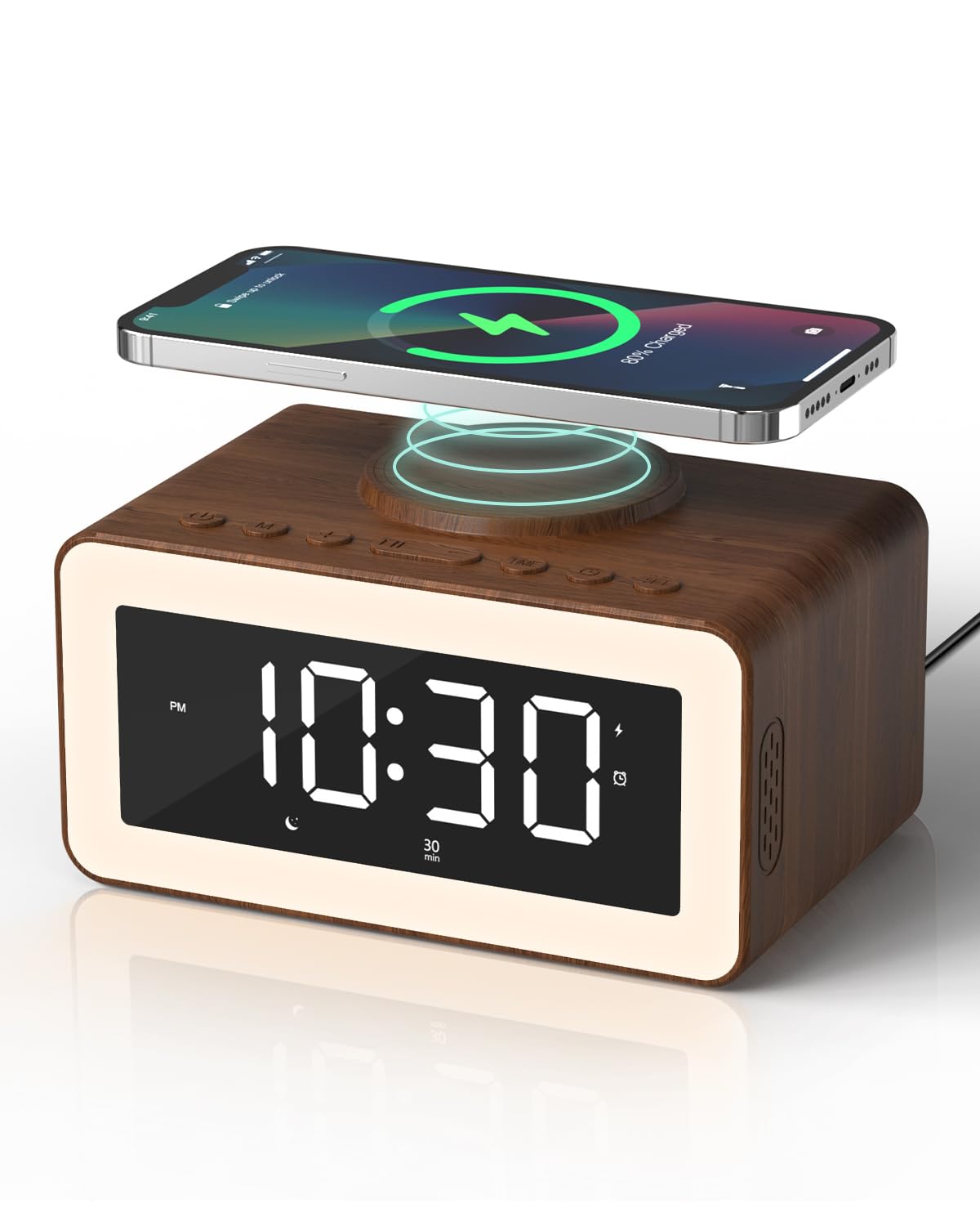 digital alarm clocks bedrooms large display close up
