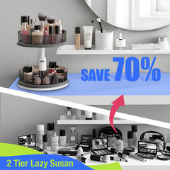 Removable 11 inch clear tray and 3 divided bins