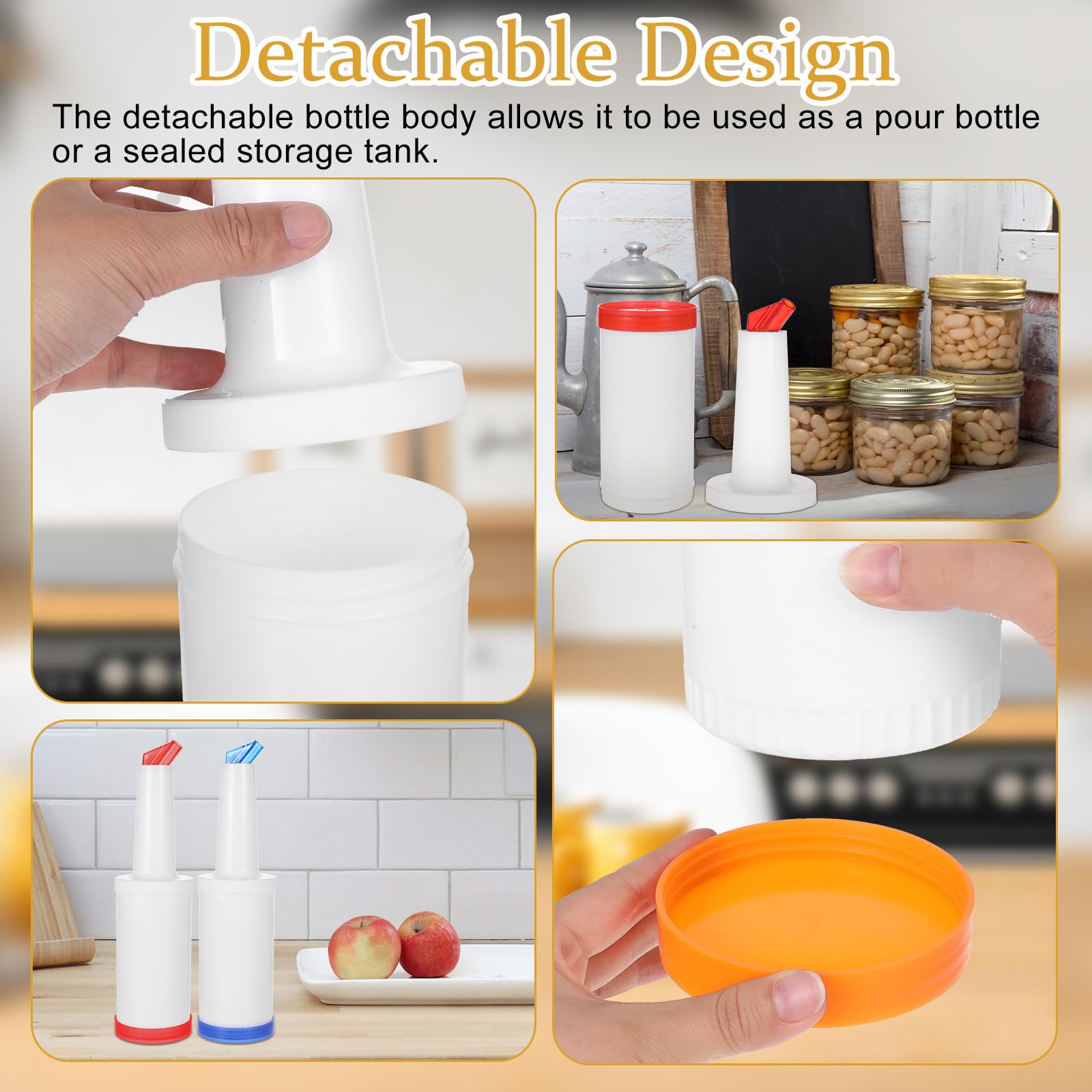 Plastic juice bottles 34 oz capacity for parties and kitchen