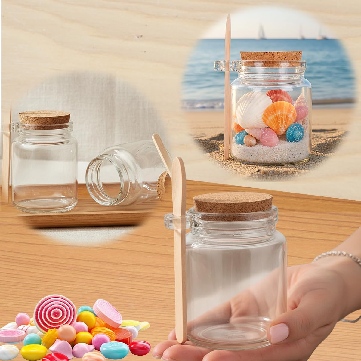 packaging shows 1 piece glass jar