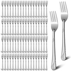 200-piece stainless steel dinner forks bulk pack for home and restaurant use