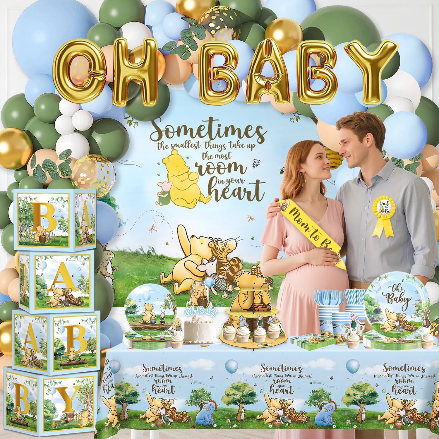 Dinnerware set for baby shower use