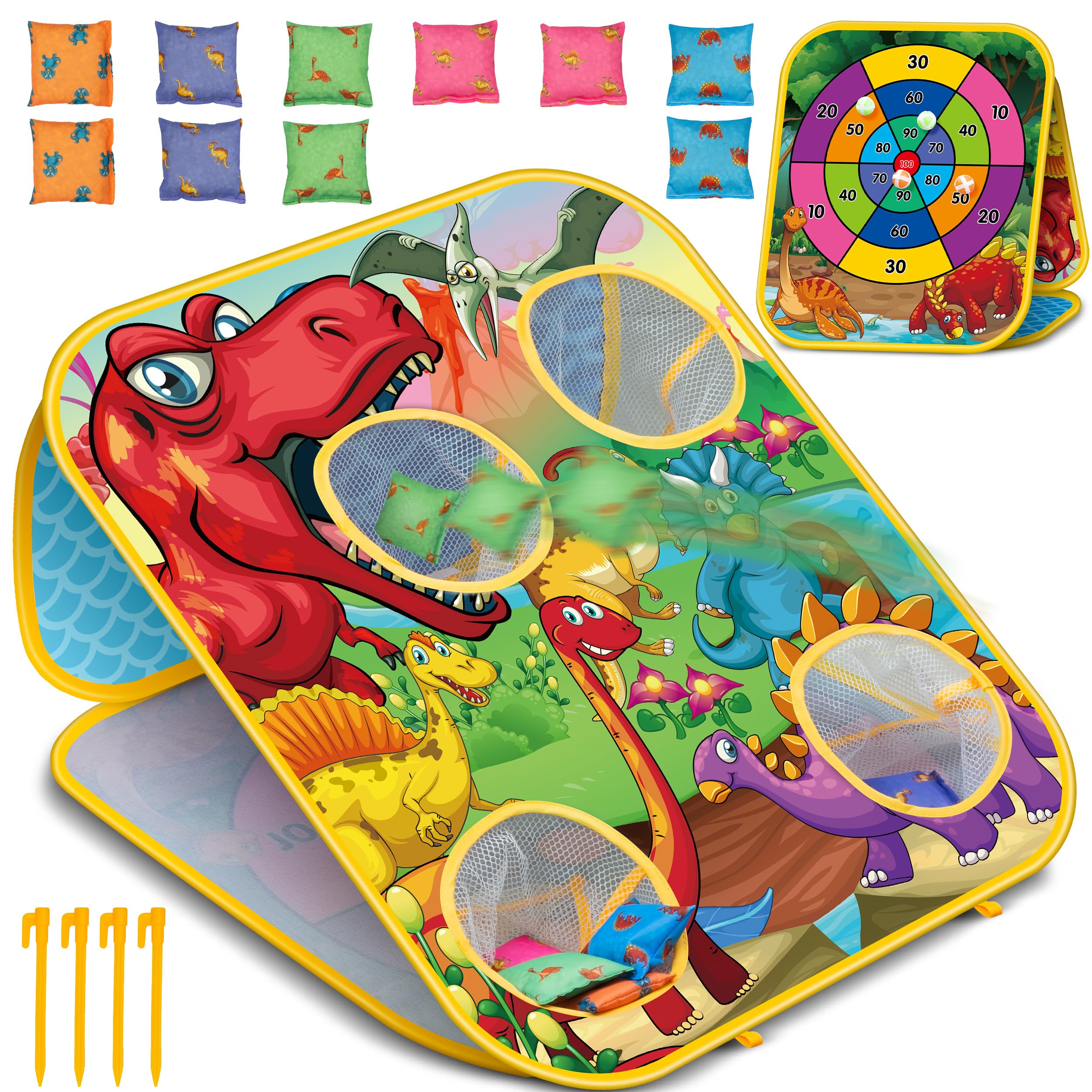 Dinosaur Bean Bag Toss Game product front view