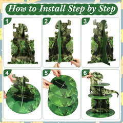 Dinosaur cupcake toppers 24 pieces