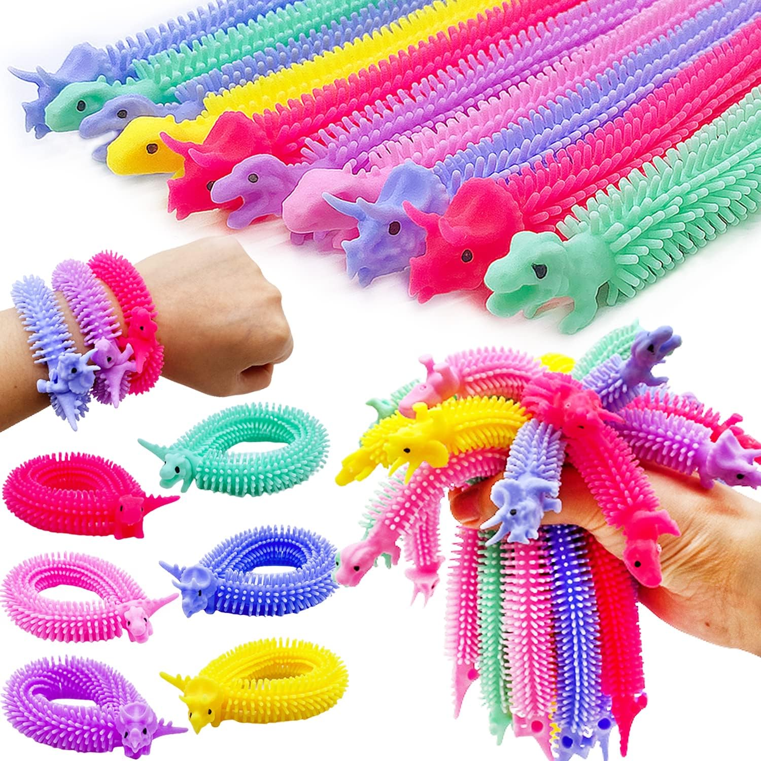 Dinosaur Sensory Noodle Strings 20 Pack display