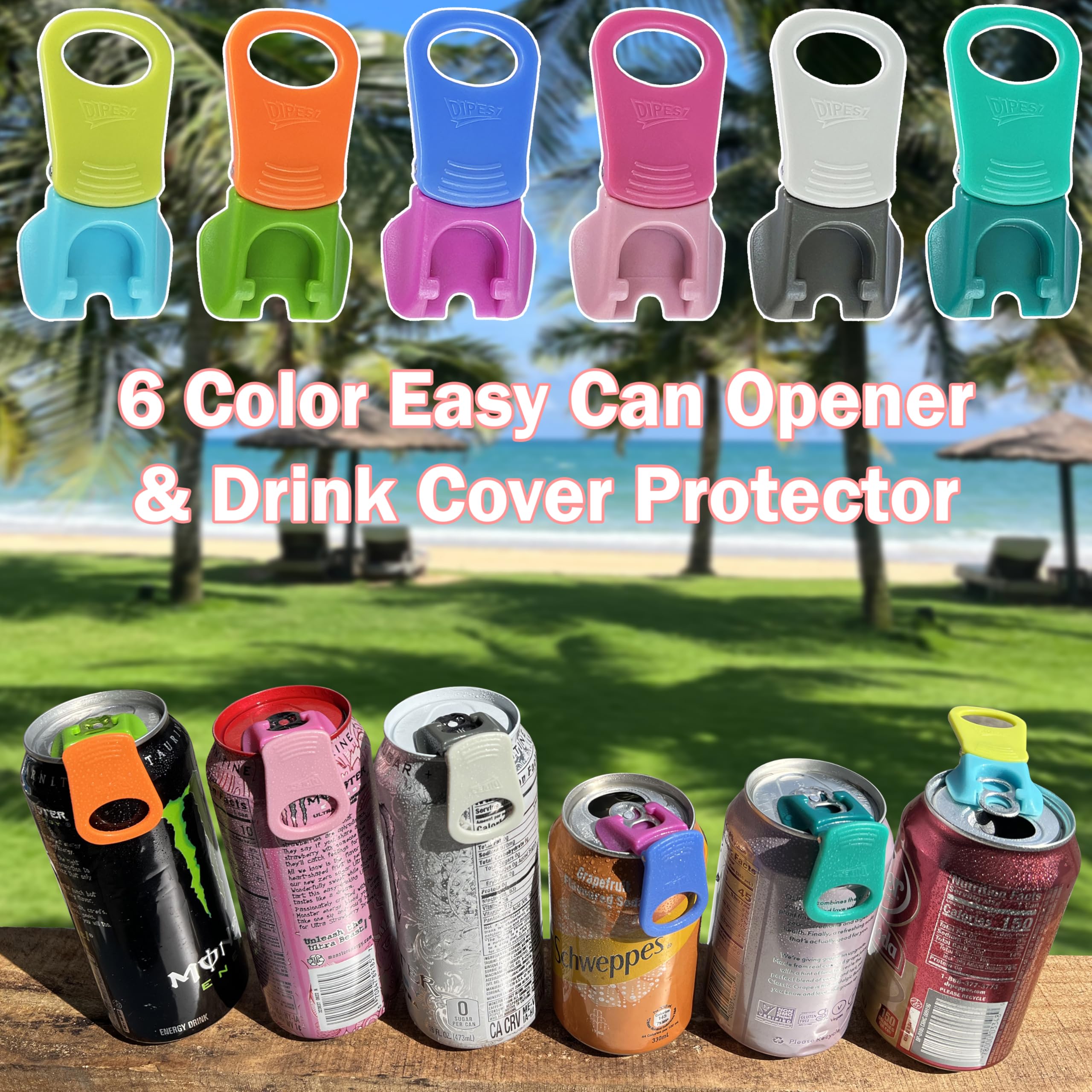 DIPESI large handle easy grip soda can opener