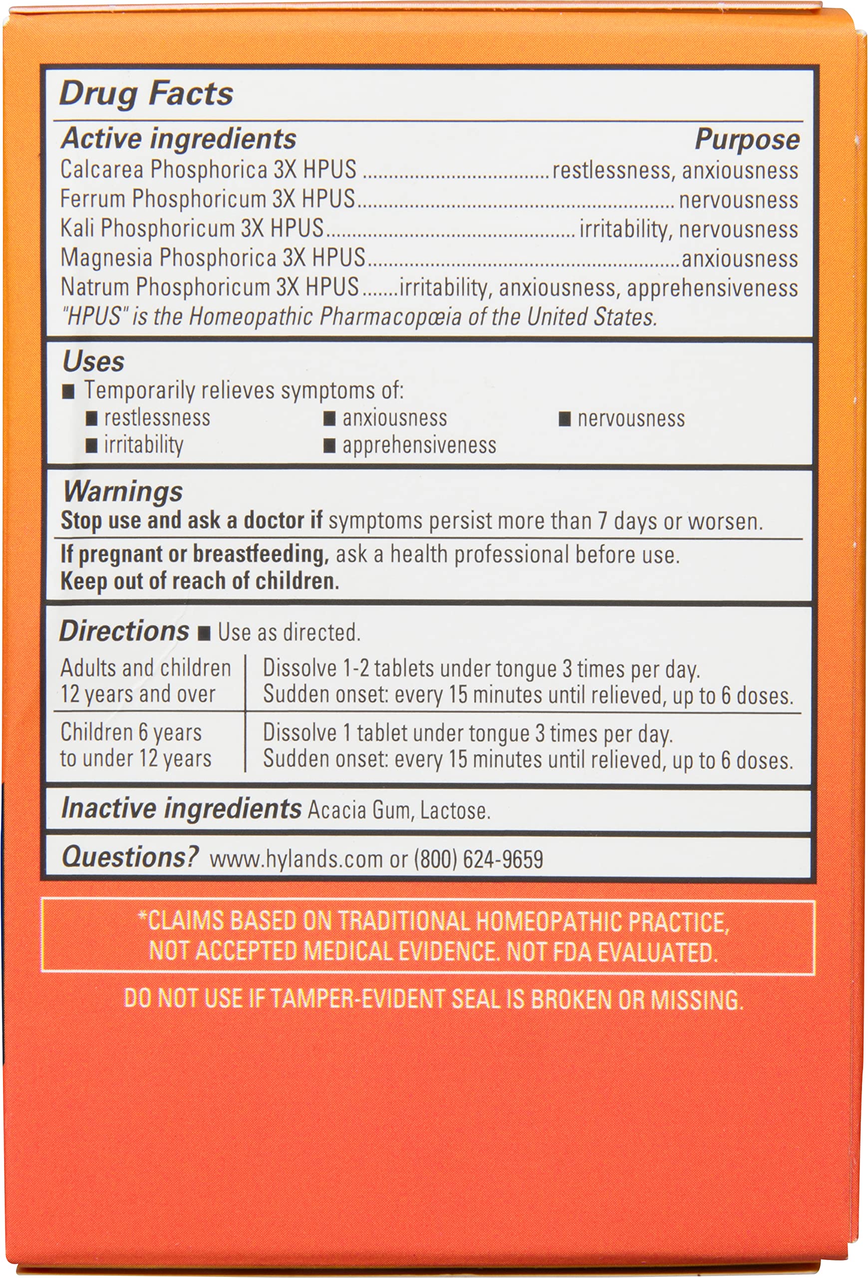 Diphenhydramine-free nerve tonic Hyland's Naturals