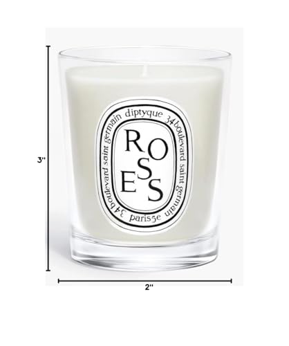 Roses candle with evolving rose fragrance