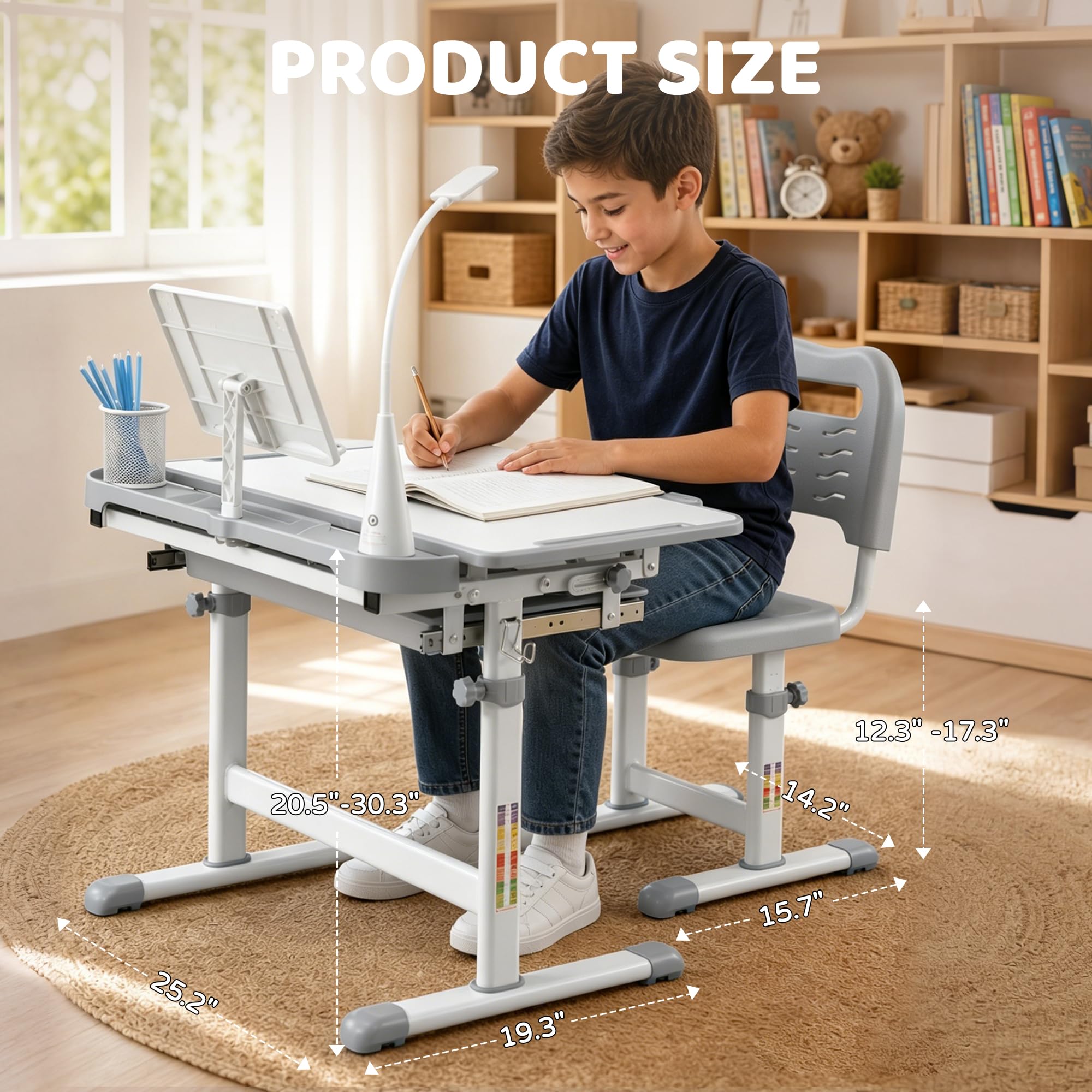 Growing with your child Diroan desk and chair set