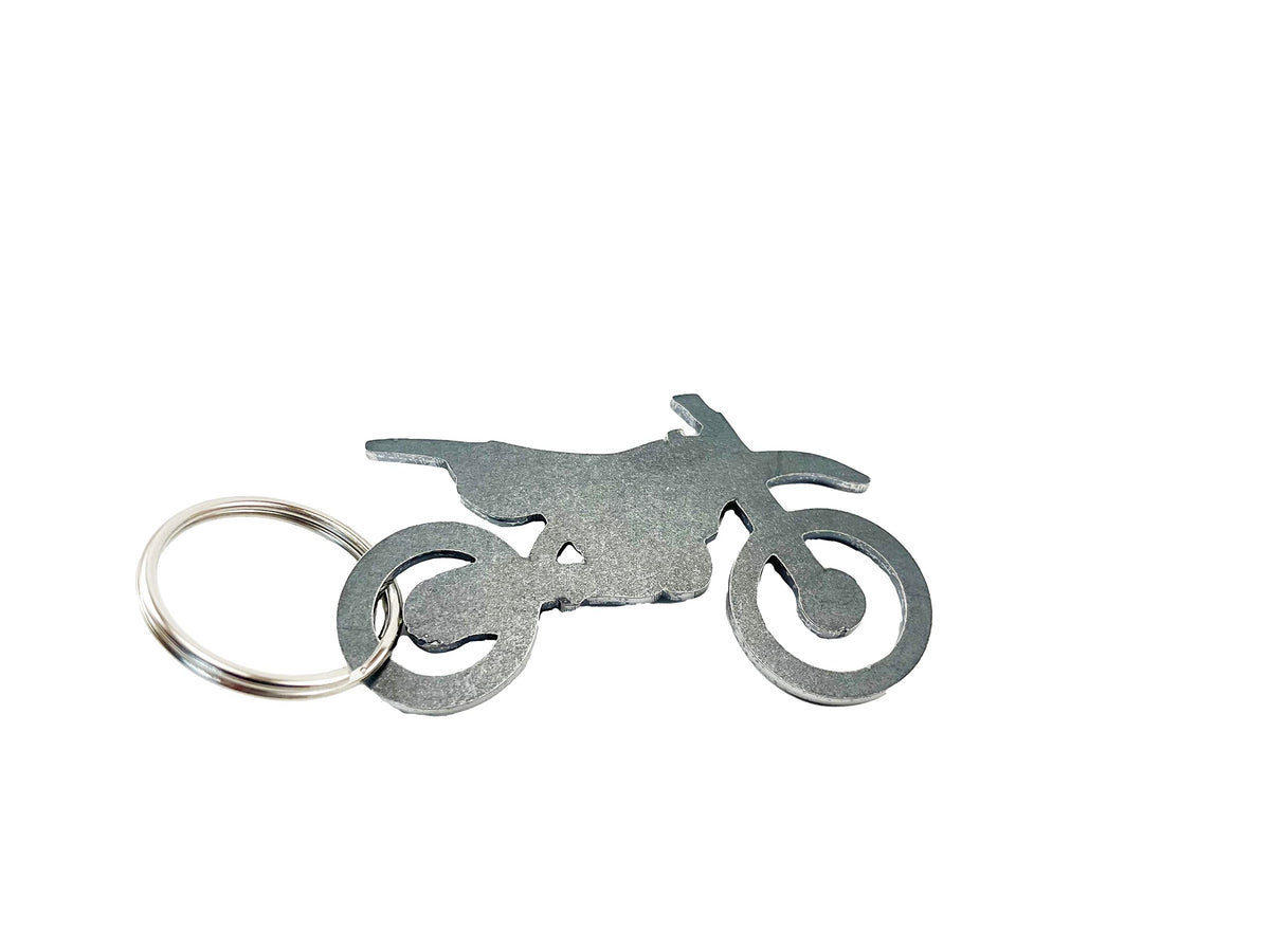 Dirt Bike Keychain steel size 2.4 x 1.5 inches