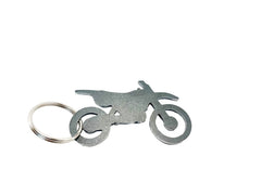 Dirt Bike Keychain steel size 2.4 x 1.5 inches