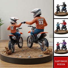 Dirt bike shaped acrylic plaque design for motorcycle decor