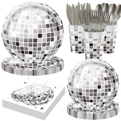 Disco Ball Party Decorations 9-inch large plates image