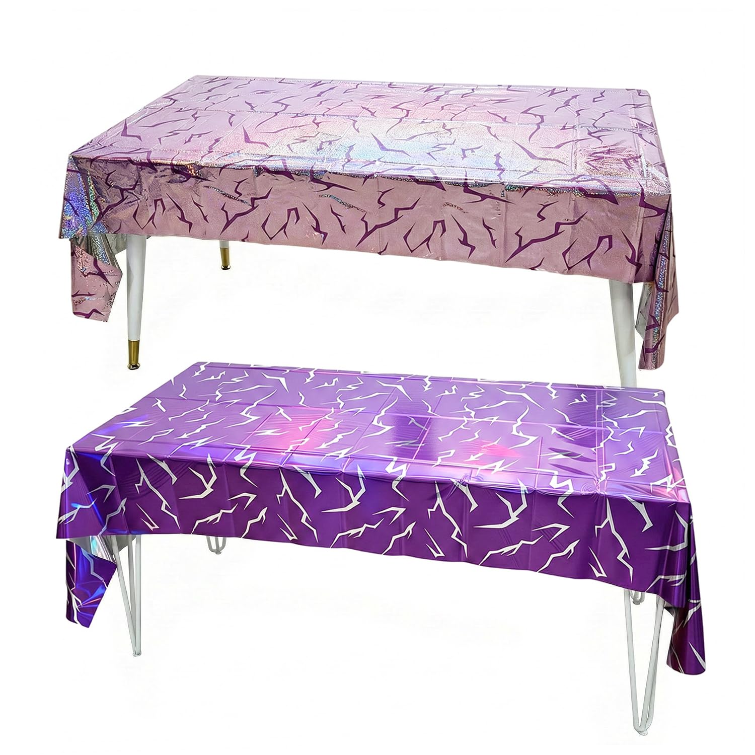 Disco event table cover 54x108 inch for parties