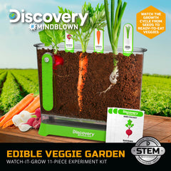 Seed packets radish carrot onion included in Discovery kit