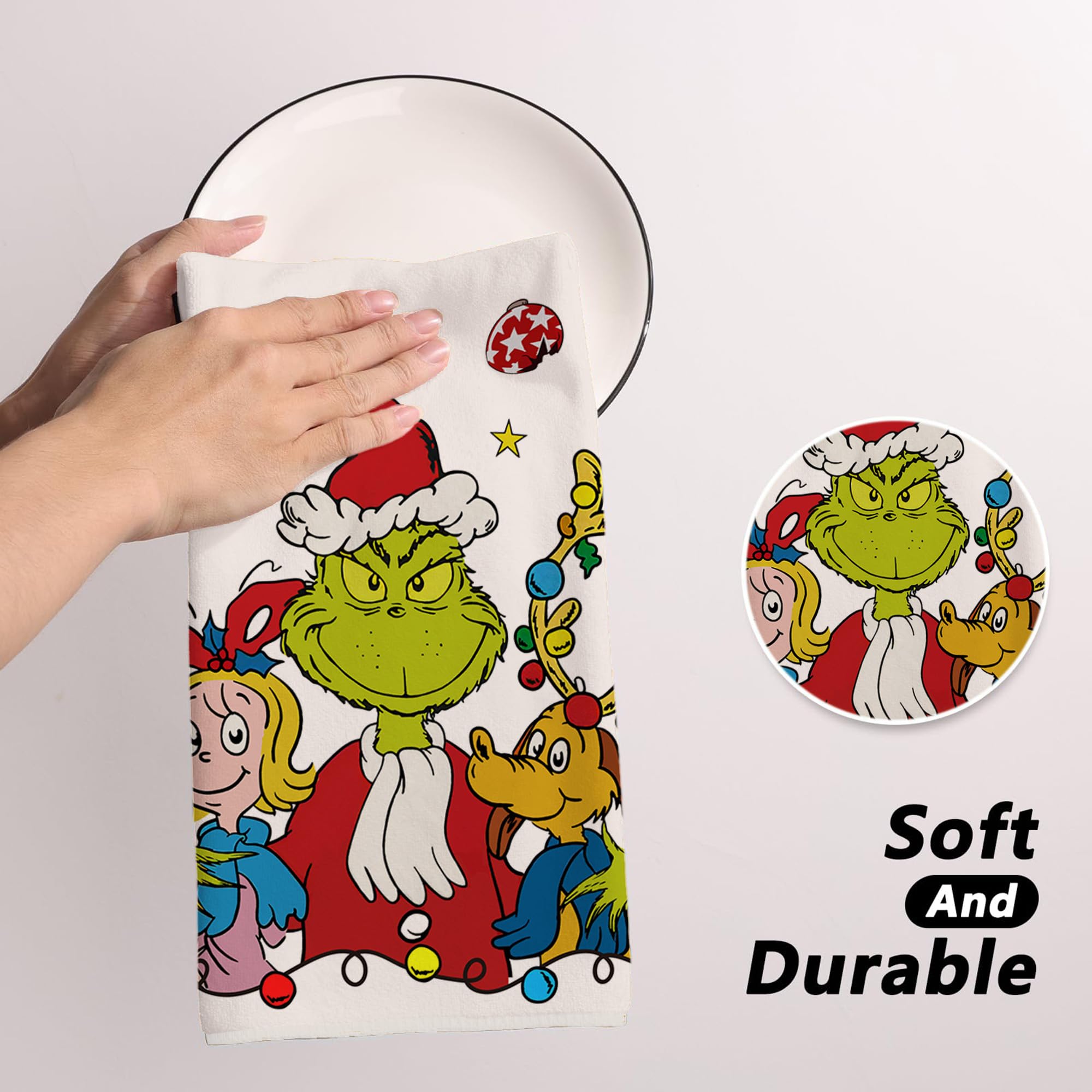 New Year Xmas kitchen towels 18x26 by Yarcooly