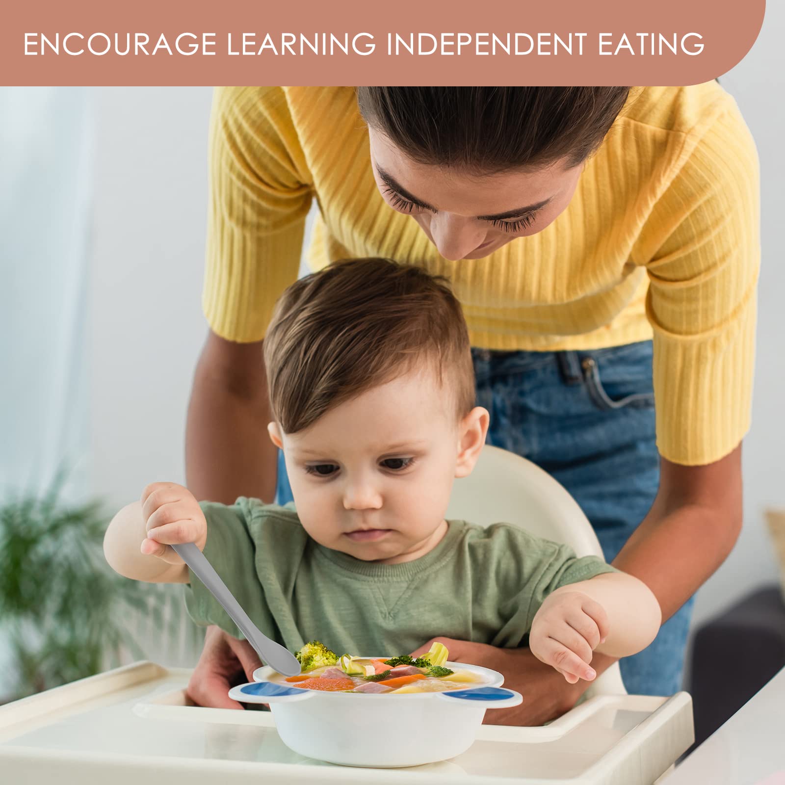 dishwasher safe boil-proof baby spoons