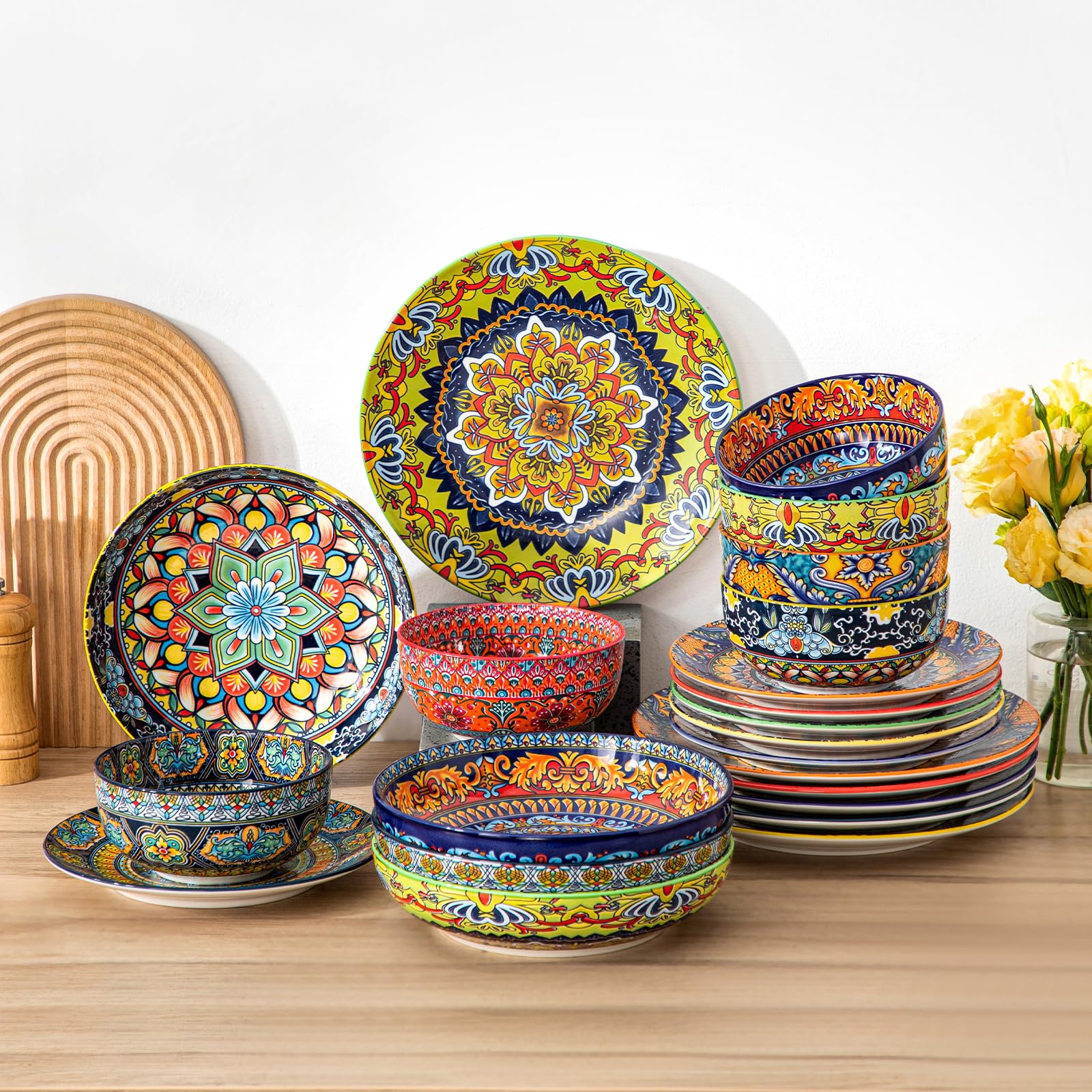 stackable ceramic bowls for kitchen storage