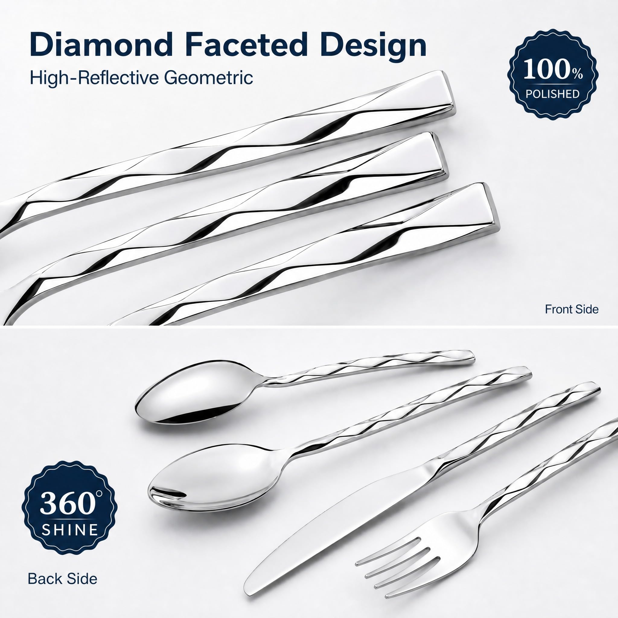 Dishwasher safe flatware for home use