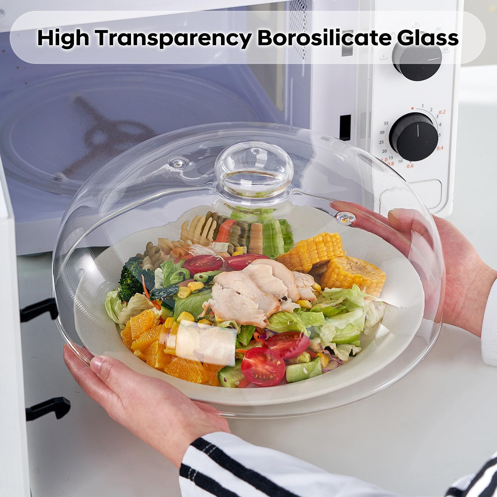 Glass handle will get HOT during cooking caution