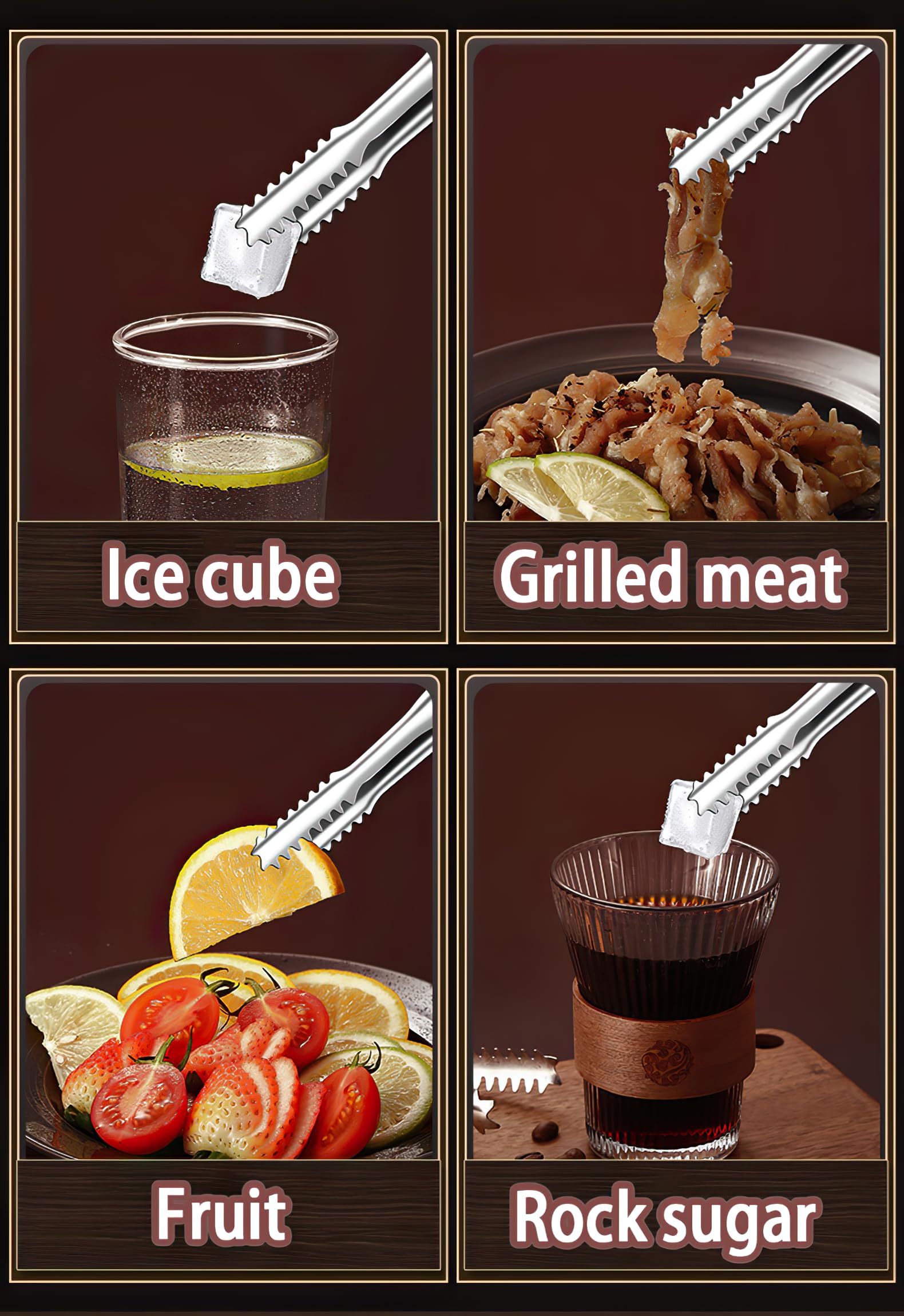 7 inch ice tongs for buffet and party use