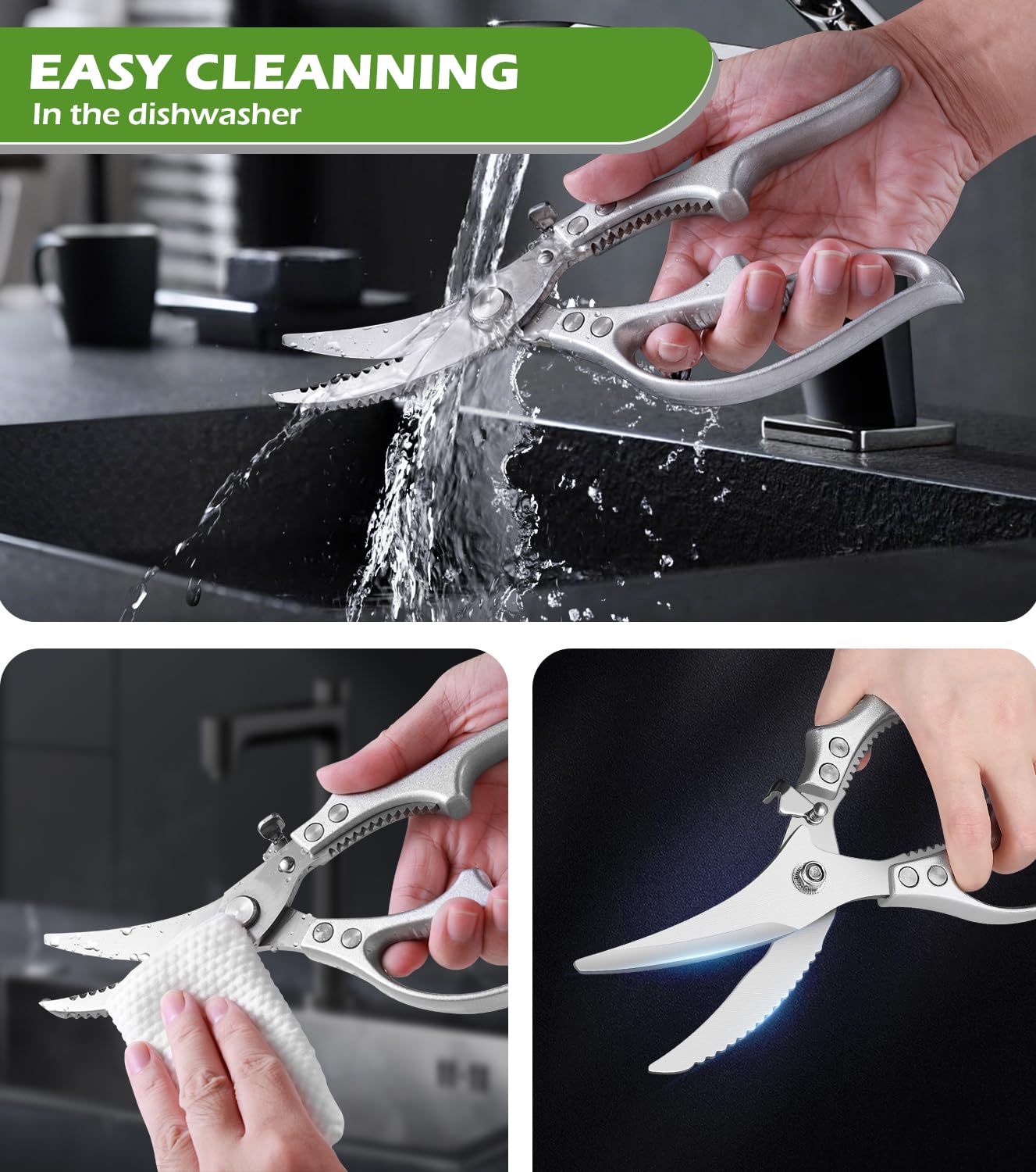 Gift-ready packaging for Aaeiirey multipurpose kitchen scissors