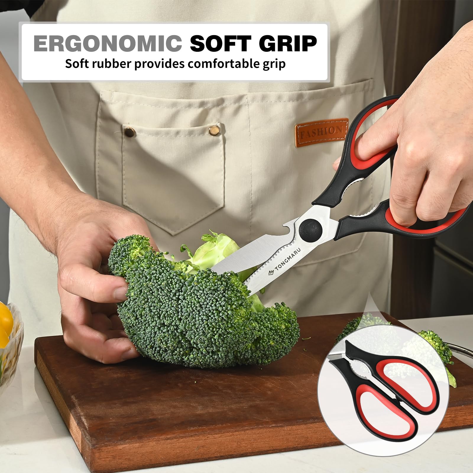 Packaging for Kitchen Cooking Shears heavy duty set