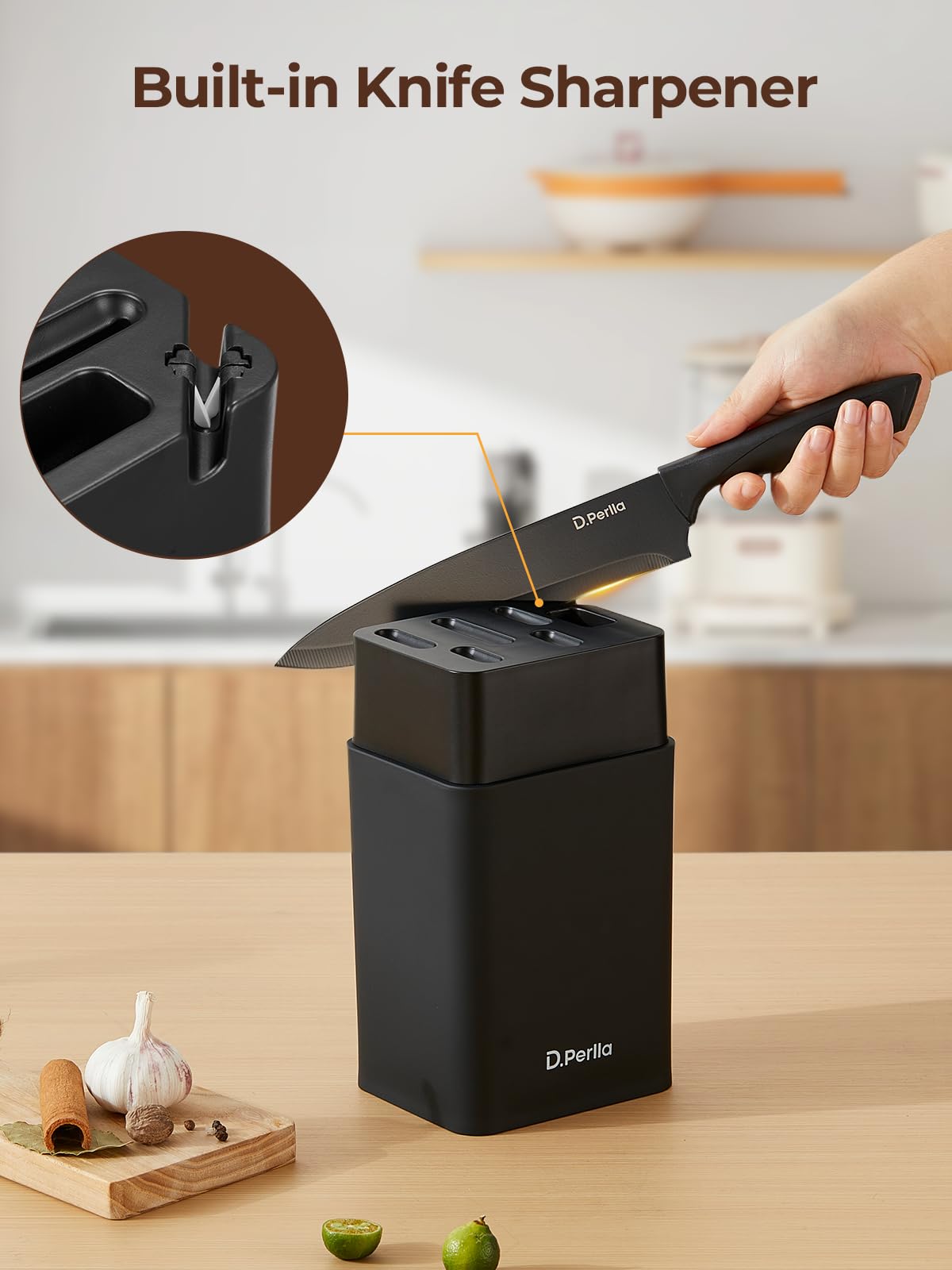 Dishwasher safe knives with matte black finish