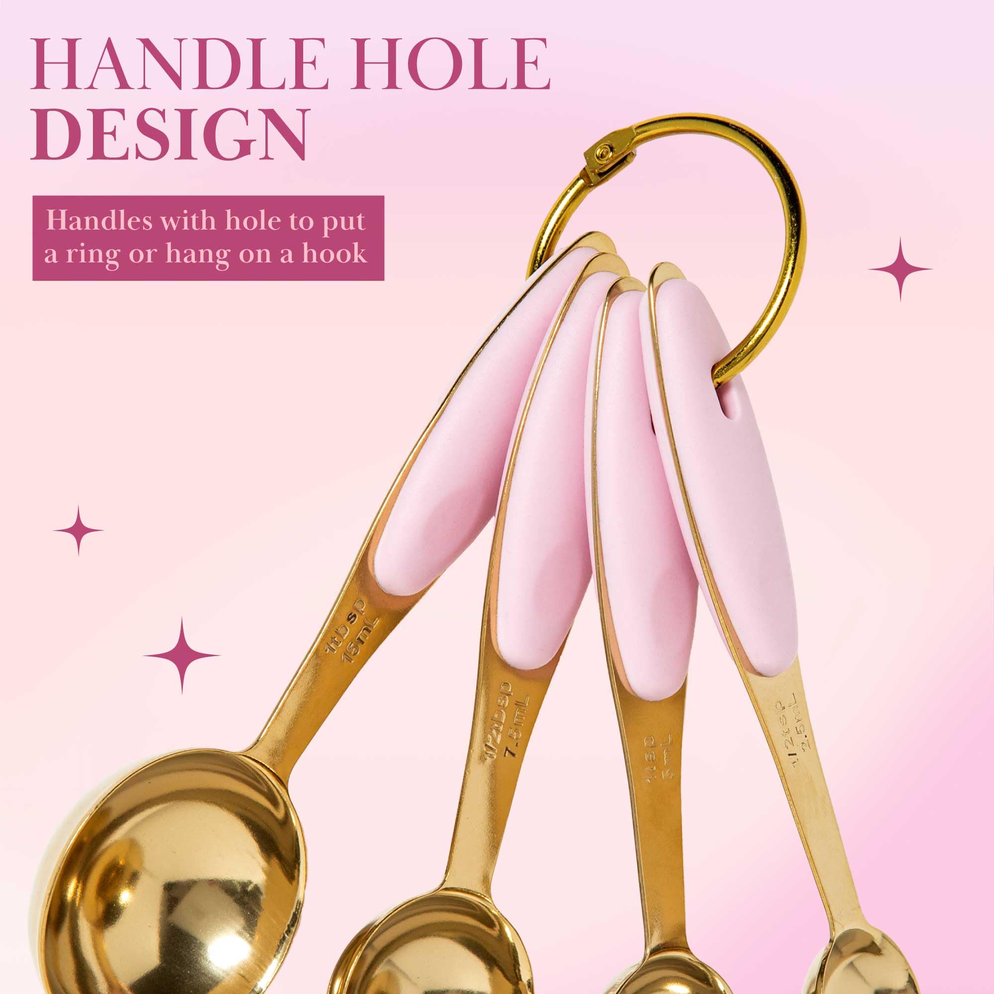 Dishwasher safe Paris Hilton measuring cups and spoons set