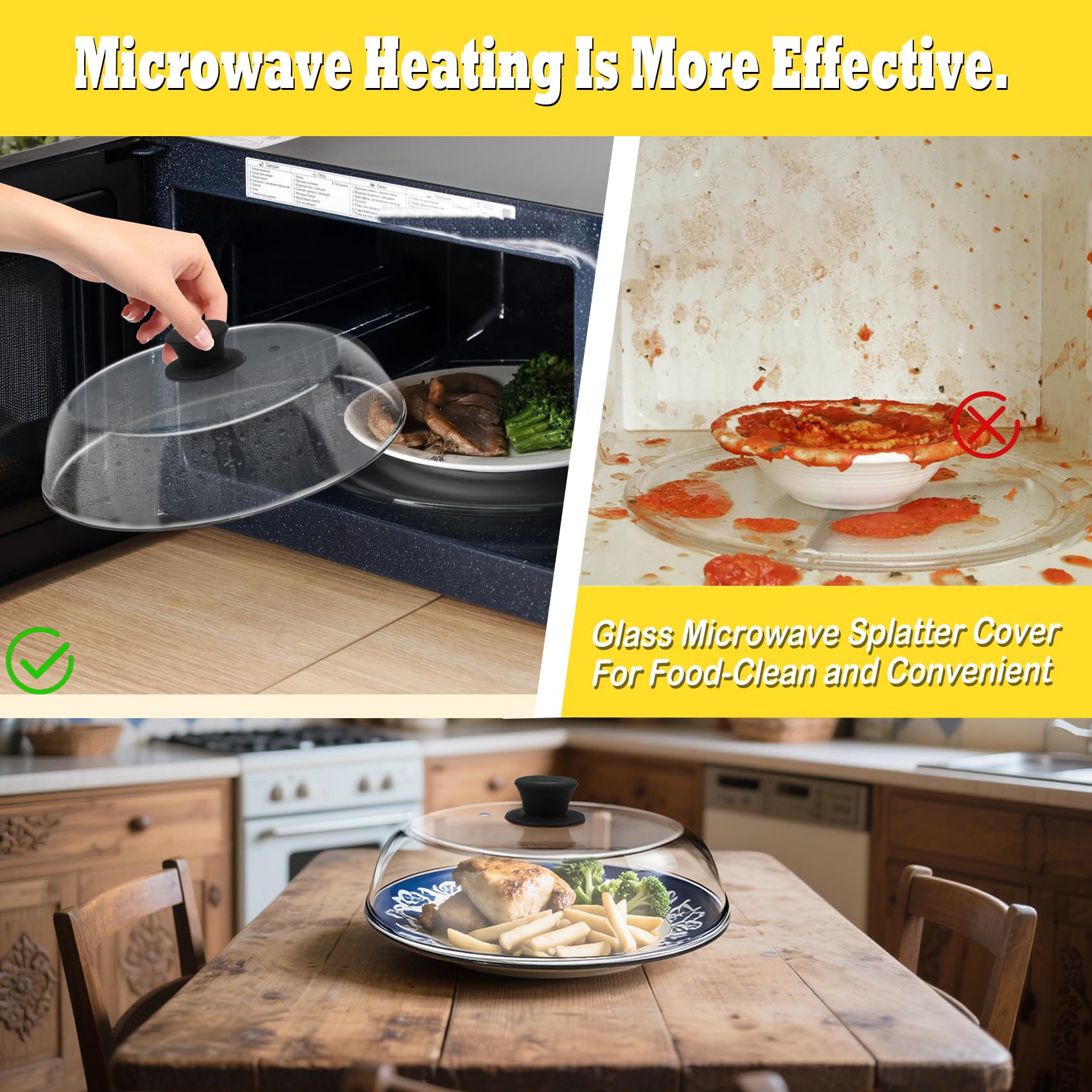 dishwasher safe glass microwave lid no plastic