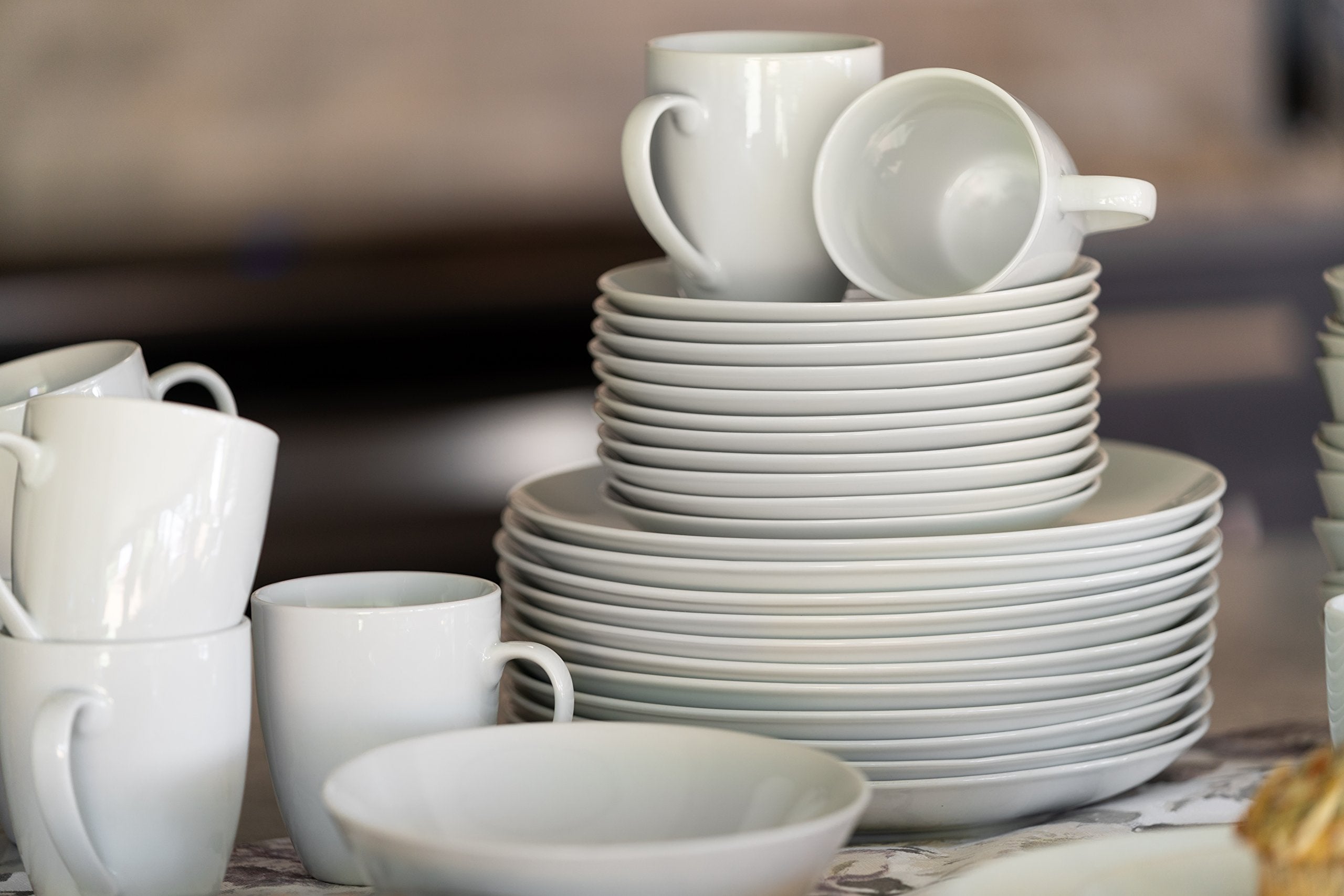 dishwasher safe white plate 7.5 inch