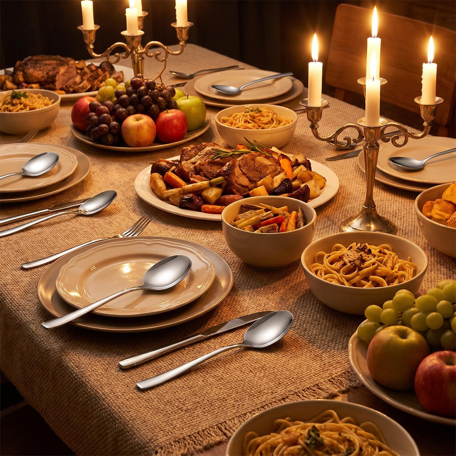 Eight spoon set ideal for weddings banquets and catering