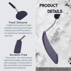 Dishwasher safe silicone spatula blade
