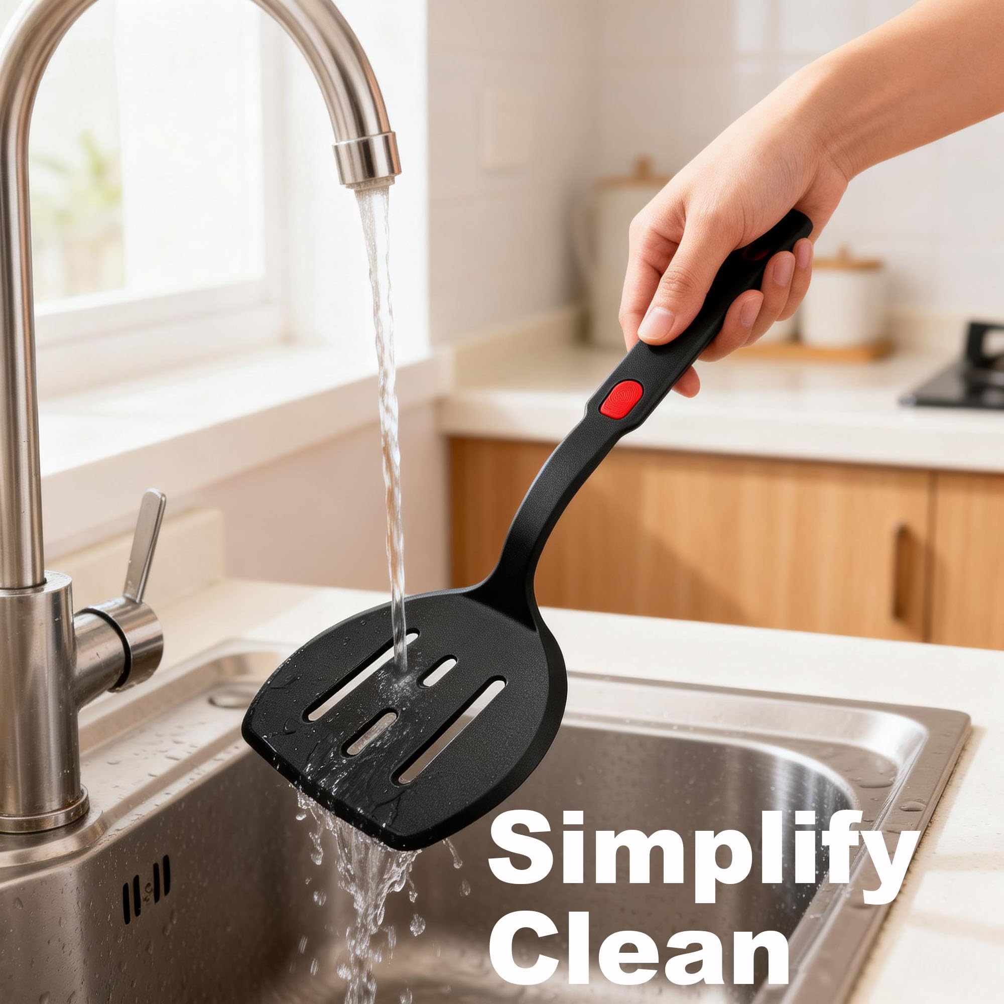 egg pancake burger flipping spatula pair