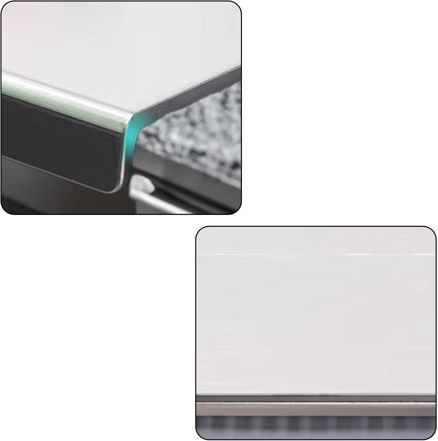 Premium stainless steel cutting board ideal for bread and pastries