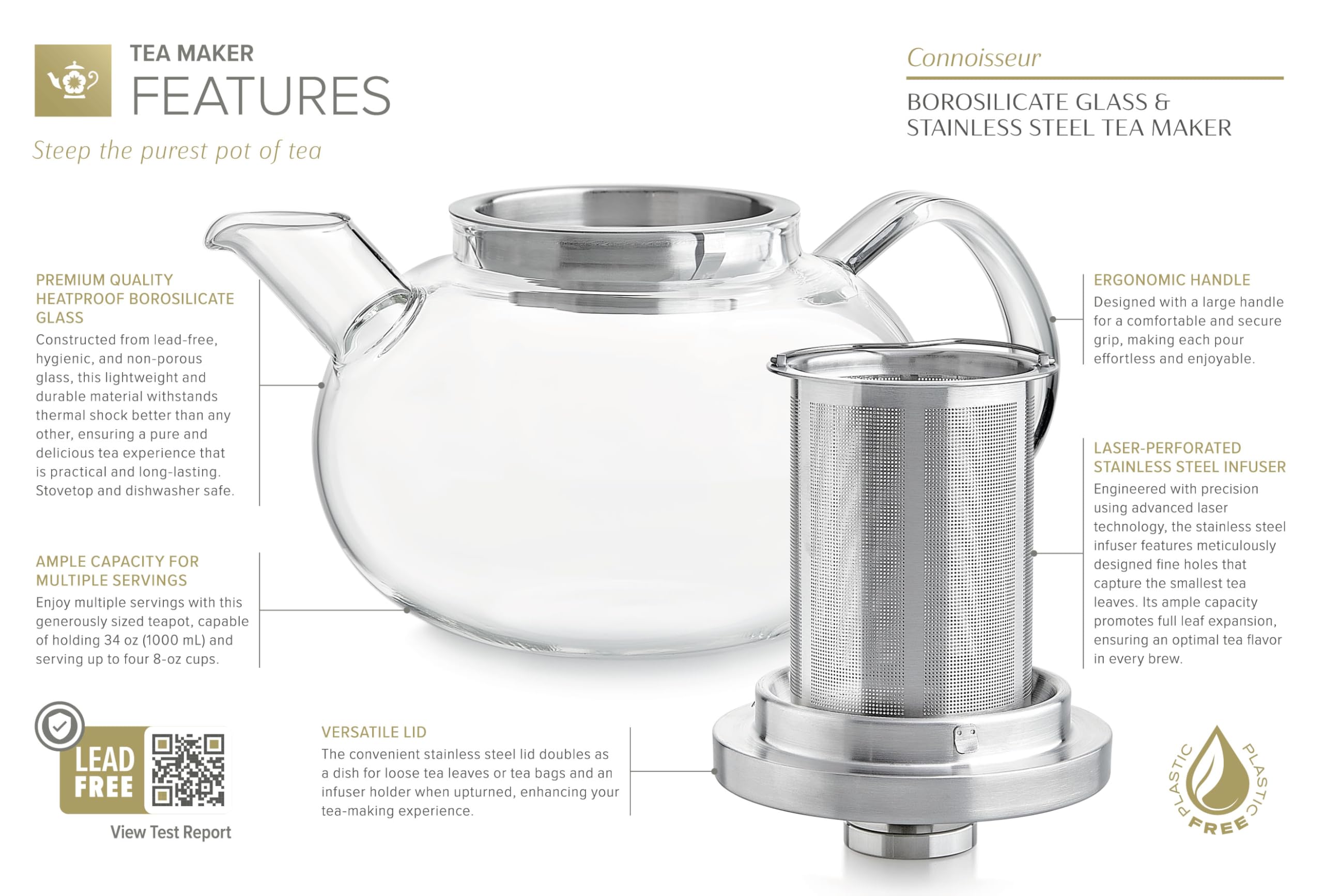 Teapot suitable for stovetop heating