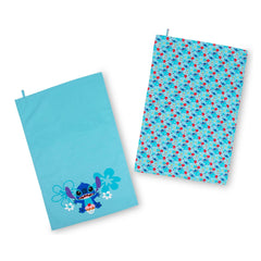 Disney Lilo & Stitch tea towel set blue pair image 1