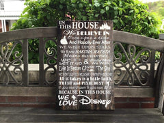 We Do Disney wall sign canvas