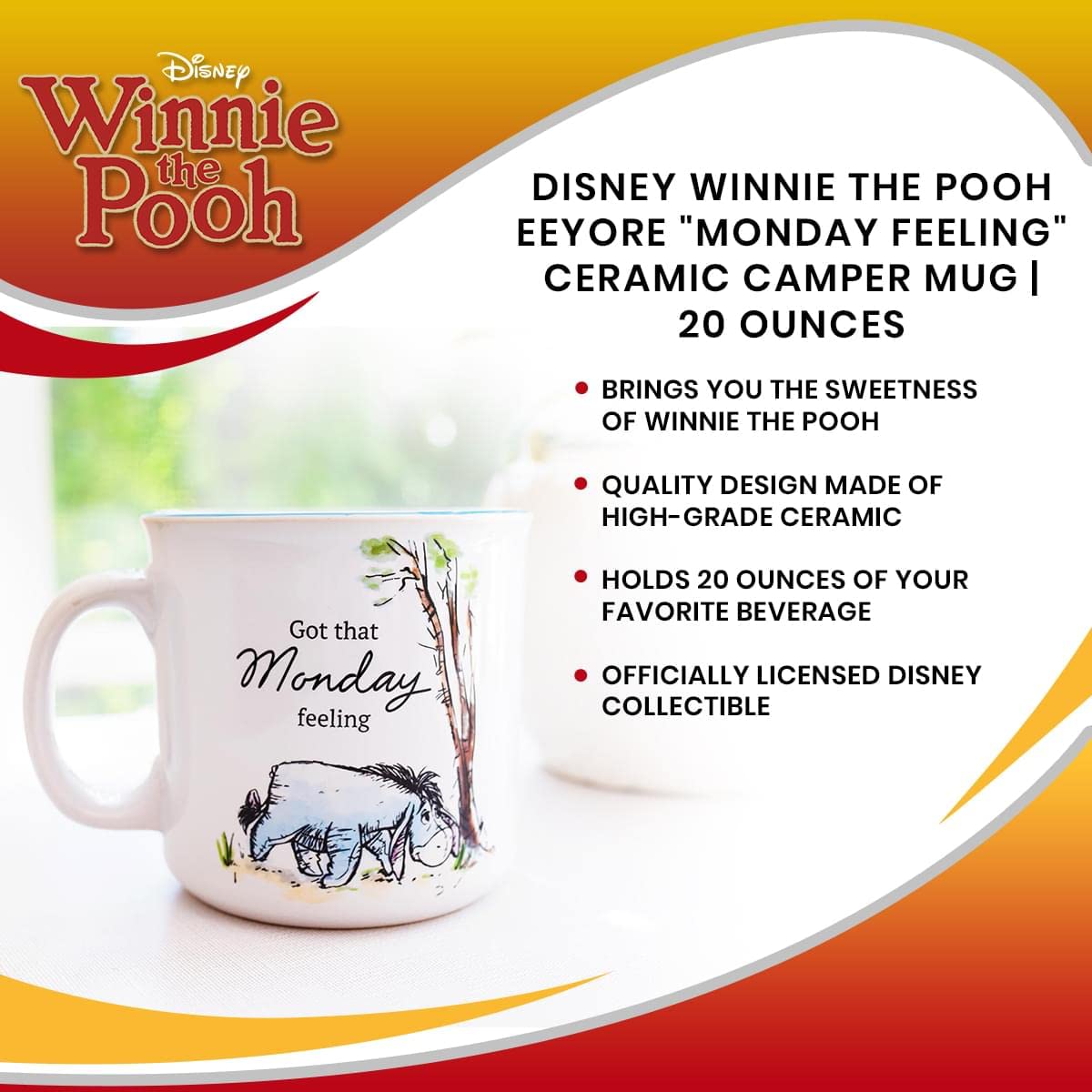 Disney Winnie the Pooh Eeyore mug gift idea packaging