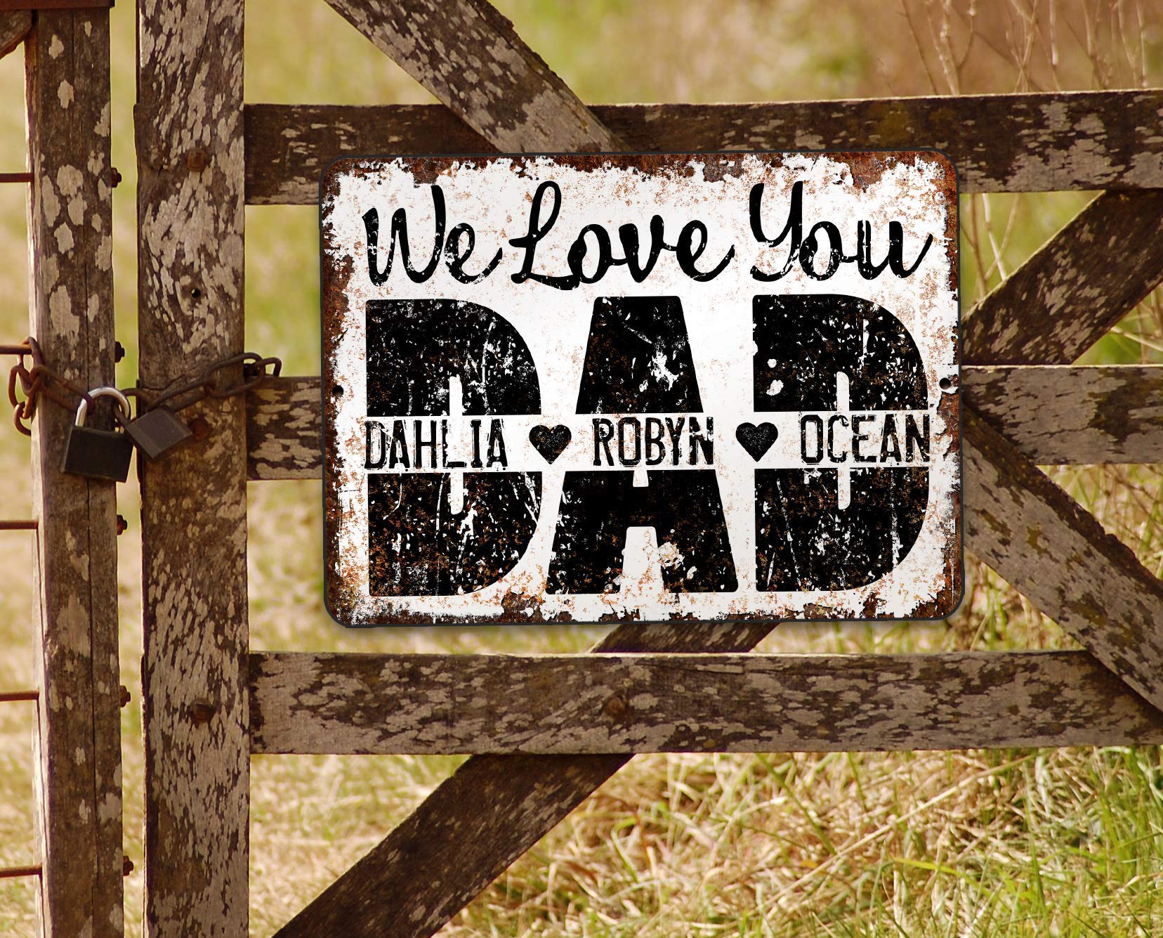 Two sizes available DAD Sign ready for mounting