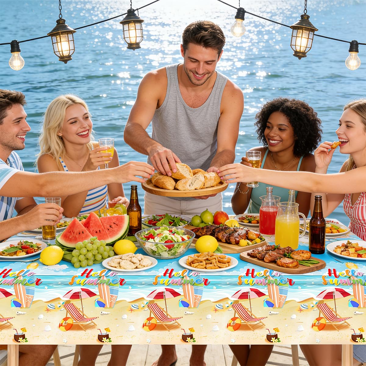 Indoor use for party decor and outdoor pool party backdrop