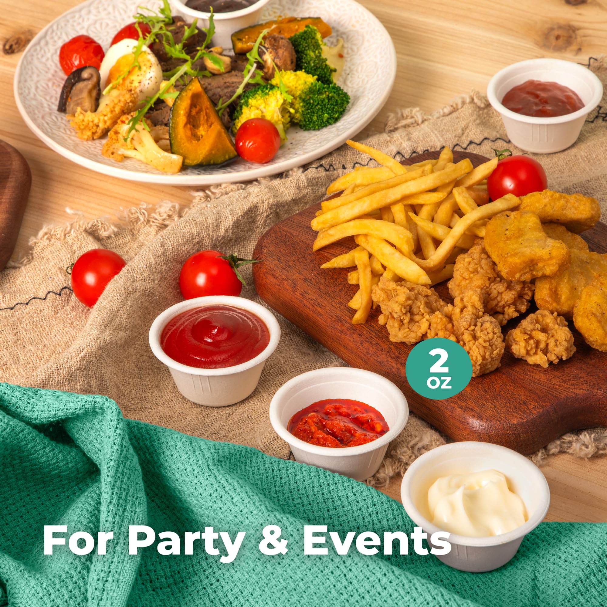 Home party catering 2 oz cup pack