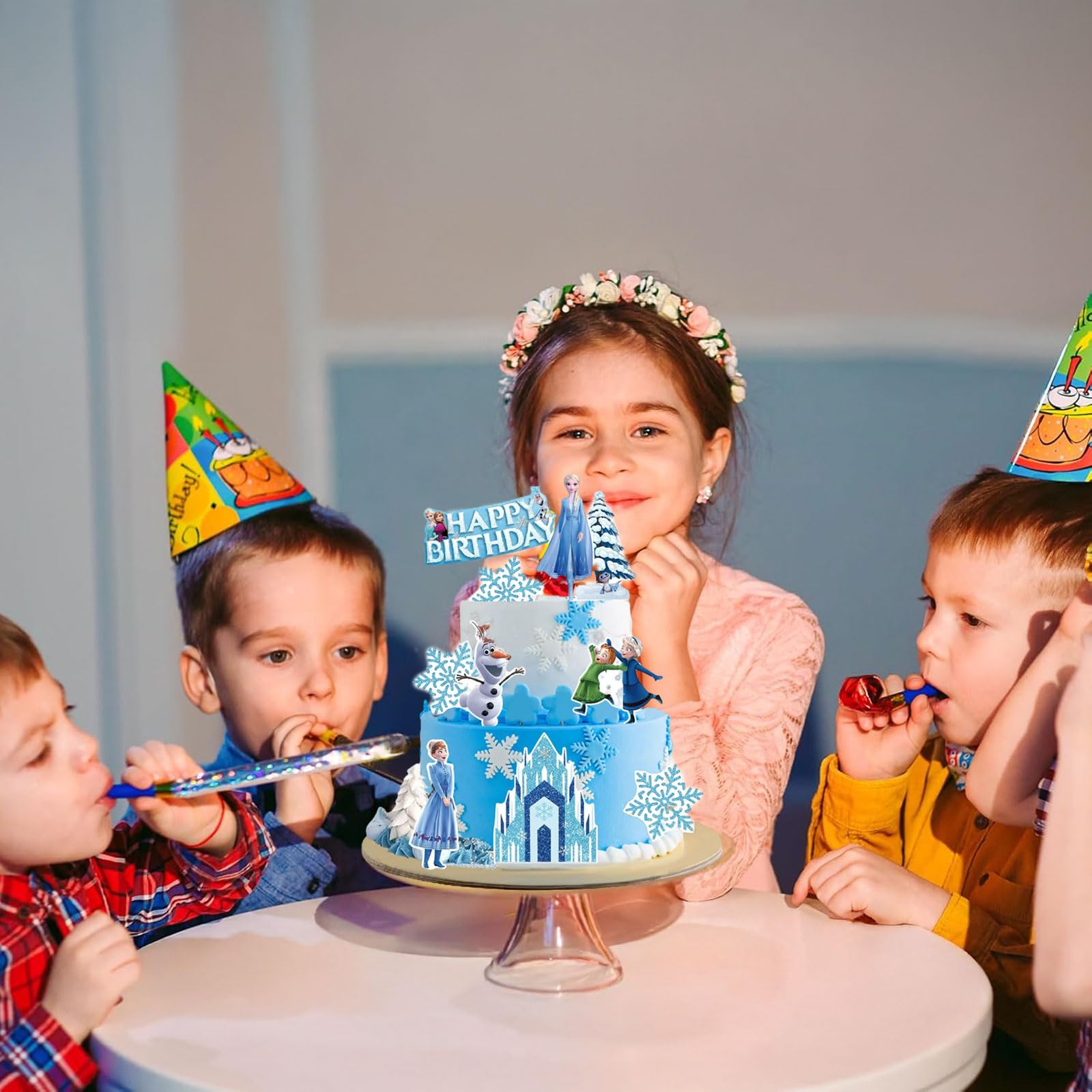 Single use disposable cake decorations for celebrations