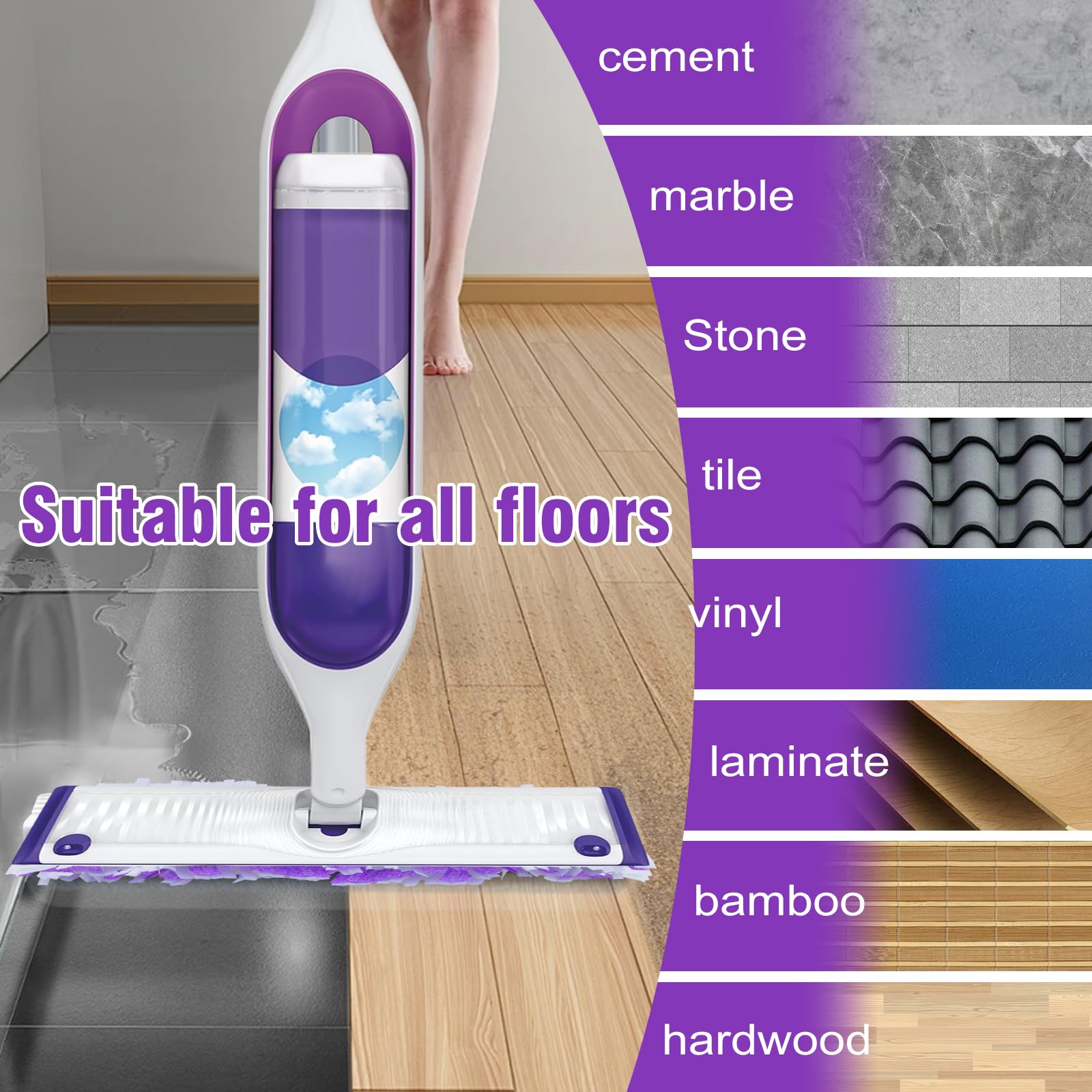 Disposable mop pads 15.25 inches wide