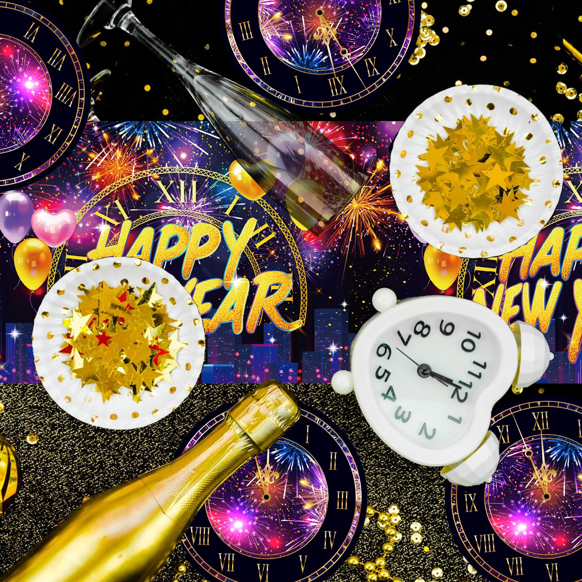 Festive fireworks design table decor for parties