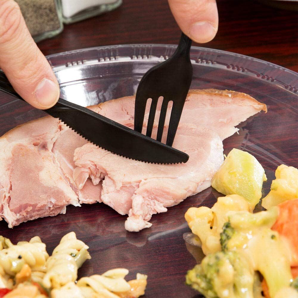 Knife fork spoon napkin salt pepper packets bundled together