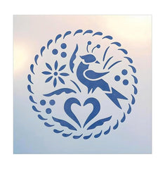 Distelfink Bird Stencil The Artful Stencil 7.8x7.8 inch Mylar 10 mil