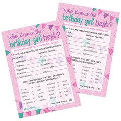 DISTINCTIVS birthday girl 5x7 cards set